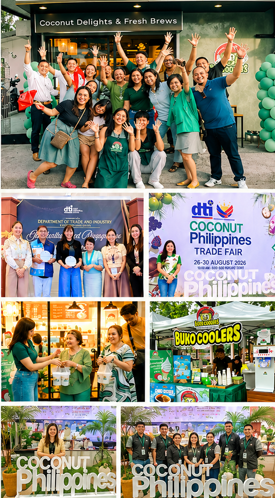 Coco Velvet event and product collage